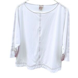 Chico’s travelers size 12/14P no wrinkle contracts stitching dolman sleeve top